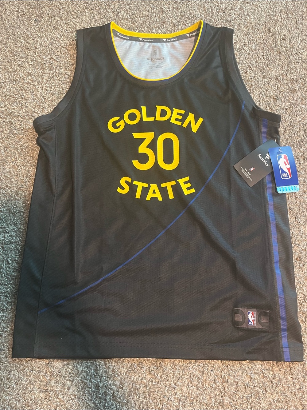 NBA Fanatics Golden State Warriors Stephen Curry Jersey Youth XL NWT